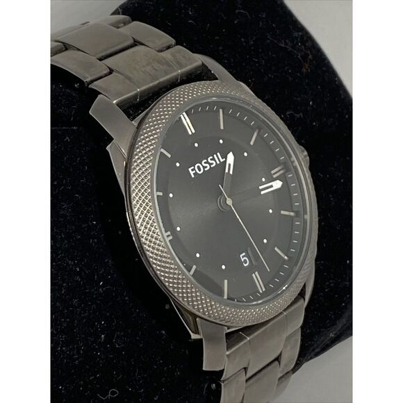 Fossil Machine FS4774 Men's Stainless Steel Analog Black Dial Quartz Watch LJ387 - Picture 5 of 12